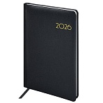 Еженедельник датированный 2026, А5, 145×215 мм, BRAUBERG «Select», балакрон, черный