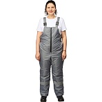 Полукомбинезон рабочий зимний женский з46-ПК серый (р.40-42) 158-164