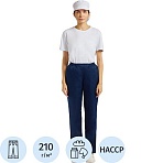 Брюки для пищевого пр-ва универс. у17-БР ХАССП (бр)син. (р.56-58) р.170-176