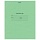 Тетрадь школьная А5 18л лния скрепка 65г зеленая 15шт/уп 12304