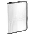 Папка на молнии СТАММ «Кристалл» А4, 500мкм, пластик, молния вокруг, бесцветная