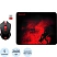 превью Мышь компьютерная Redragon беспроводн.+коврик (игр.набор) M601WL-BA (78227)