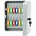 превью Ключница OfficeSpace на 48 ключей, 250×180×80, ключевой замок, металл, серый, с брелоками