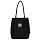 Сумка-шоппер BRAUBERG PREMIUM, канвас, 40×35 см, на кнопке, карман, черный, «Anime face»
