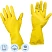 превью Перчатки латексные резиновые желтые р-р S ЭКОНОМ (10 пар/уп)