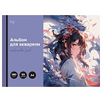 Альбом для акварели, 30л., А4, на склейке BG «Аниме», 180г/м2