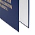 превью Папка-обложка «Выпускная квалификационная работа» STAFF, А4, 3 отверстия под дырокол, шнур, Синяя