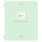 Тетрадь предметная CREATIVE 48 л., обложка картон, ГЕОГРАФИЯ, клетка, подсказ, BRAUBERG