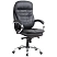 превью Кресло для руководителя Комус Мебель (Easy Chair) 515 чёрное (экокожа, металл хромированный)
