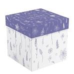 Коробка складная подарочная MESHU «Floral», (15×15×15см), отд фольгой