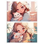 Альбом для рисования 20л., А4, на скрепке BG «Cute pet»