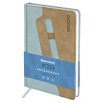 Ежедневник датированный 2026, А5, 138×213 мм, BRAUBERG «Assistant», под кожу, держатель, синий