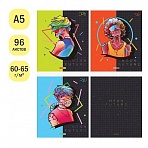 Тетрадь 96л., А5, клетка ArtSpace «Рисунки. Neon future»