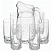 превью Набор посуды для питья Pasabahce Вальс силикатное стекло - кувшин 1340 мл и 6 стаканов 300 мл