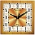 превью Часы настенные ход плавный, Камелия «Римские новые 2», квадрат, 29×29×3.5, св-кор. рамка