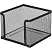 превью Подставка для блок-кубиков Attache черная 10.5x10.5x7.8 см