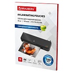 Пленки-заготовки для ламинирования А4, КОМПЛЕКТ 50 шт., 100 мкм, BRAUBERG