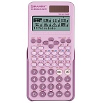 Калькулятор инженерный BRAUBERG SC-991ES-PLUS-PK (164×80 мм), 552 функции, 10+2 разряда, РОЗОВЫЙ