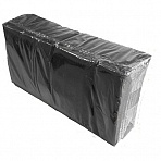 Салфетки бумажные 2-слойные (33×33 см, черные, 200 штук в упаковке)