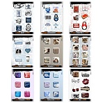 Наклейки объемные эпоксидные на телефон6-8 шт. на листе«СТИЛЬНЫЕ ДИЗАЙНЫ»АССОРТИNALEPKING