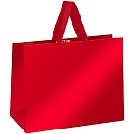 Пакет подарочный 32×26×12см MESHU «Red», матовая ламинация