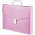 превью Папка-портфель пластиковая Attahce Акварель А4 розовый (332×250 мм, 1 отделение)