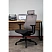 превью Кресло для руководителя Комус Мебель (Easy Chair) 601 серое/чёрное (сетка, пластик)