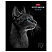 превью Тетрадь А5, 48 л., HATBER, скоба, клетка, матовая ламинация, 3D-лак, «Black Cat» (микс в спайке), 093159