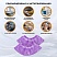 превью Бахилы п/э Elegreen фиолетовые, арт. ГППНД-8/1р-Ф, 2.2 г,1000 пар/уп