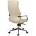 превью Кресло для руководителя Easy Chair 570 МL бежевое (натуральная кожа с компаньоном, металл)