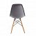 превью Стулья BRABIX «Eames CF-010», КОМПЛЕКТ 4 шт., пластик серый, опоры дерево/металл, 532632