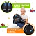превью Рюкзак BRAUBERG KIDS PLAY детский, 1 отделение, 3 кармана, Funny wheels, 29×23х12 см