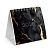 превью Календарь-домик настольный на гребне, 2026 г., BRAUBERG, 101×101 мм, «Black marble»