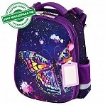 Ранец ЮНЛАНДИЯ EXTRA, с дополнительным объемом, «Colorful butterfly», 38×29х18 см