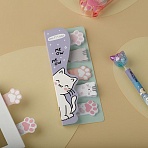 Флажки-закладкиMESHU «Meow paw», 20л*5 цветов, европодвес