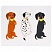превью Ластик «Кот и пес», фигурки с принтом, блистер, 850×30мм