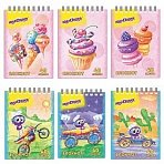 Блокнот, А7 40 листов, гребень, клетка, ЮНЛАНДИЯ «Юнландик быстрее всех/Сладкие истории», 75×105 мм