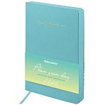Ежедневник датированный 2026, А5, 138×213 мм, BRAUBERG «Pastel», под кожу гибкий, бирюзовый