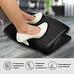 Подставка для ног BRAUBERG, офисная, 45×35 см, черная, 530106