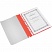 превью Папка-скоросшиватель Attache прозрачная пластиковая A4 красная 10 штук в упаковке (верхний лист 0.13 мм, нижний лист 0.15 мм, до 100 листов)