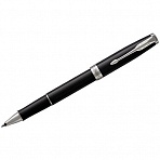 Ручка-роллер Parker «Sonnet Black Lacque СT» черная, 0.8мм, подарочная упаковка