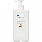 Жидкое мыло Чистота с антибактериальным эффектом 1 л (с дозатором)