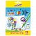 превью Фломастеры ЮНЛАНДИЯ 12 цветов, «ЗАБАВНЫЕ КАРТИНКИ», вентилируемый колпачок, картон