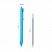 превью Ручка шариковая автоматическая OfficeSpace «Light Trio» синяя, 0.7мм, трехгранная, корпус ассорти