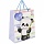 Пакет подарочный 26.5×12.7×33 см ЗОЛОТАЯ СКАЗКА «Lovely Panda», глиттер, белый с голубым