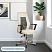 превью Кресло офисное Easy Chair 225 DSL PTW бежевое/чёрное (экокожа/сетка, металл)