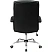 превью Кресло для руководителя Комус Мебель (Easy Chair) 550 чёрное (рециклированная кожа с компаньоном, металл хромированный)