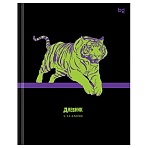 Дневник 1-11 кл. 40л. (твердый) BG «Neon tiger», глянцевая ламинация