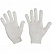 превью Перчатки защитные трикотажные хлопок/полиэфир белые (4 нити, 10 класс, универсальный размер, 500 пар в упаковке)