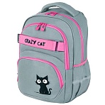 Рюкзак BRAUBERG MOTION, 2 отделения, 3 кармана, «Crazy cat», 41×28х17 см
